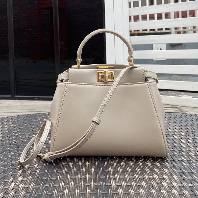 Cute Fendi Peekaboo Replica Mini Leather Bag feb13217