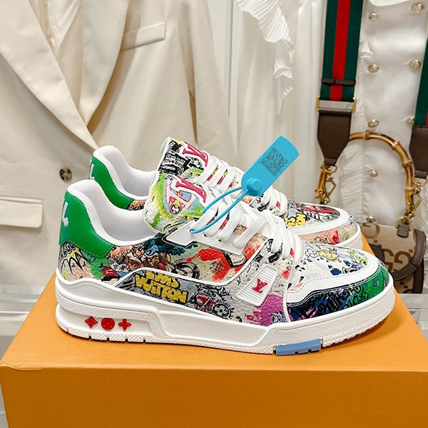 Immediate shipping Louis Vuitton LV Trainer Line Sneakers Replica Canvas 1AB9XL Immediate shipping Louis Vuitton LV Trainer Line Sneakers Replica Canvas 1AB9XL
