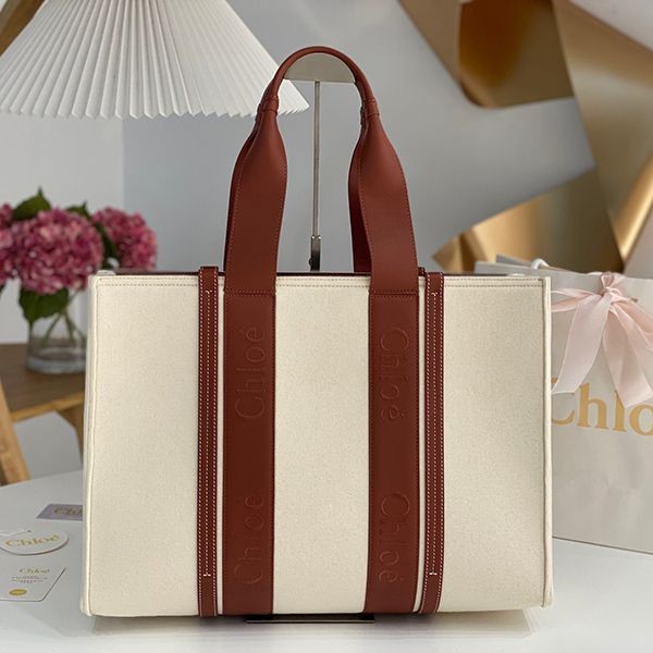 ★Popular in Japan! Chloe Woody Replica Medium Canvas Tote Bag chq88771 ★Popular in Japan! Chloe Woody Replica Medium Canvas Tote Bag chq88771