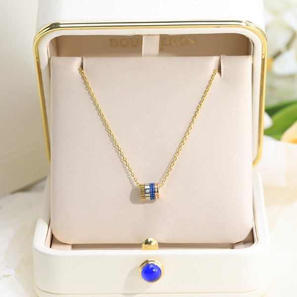 Boucheron Quatre Bleu Pendant Replica Small JPN00635