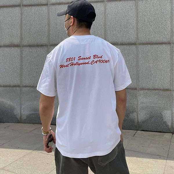 Very popular! Supreme West Hollywood fake box logo T-shirt white Shy02118