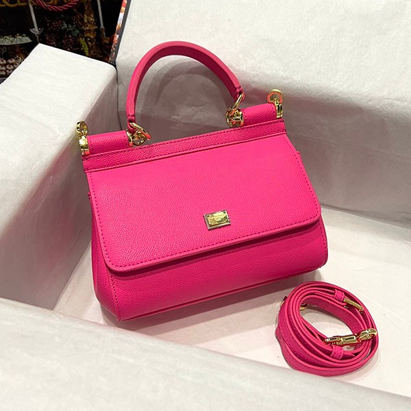 Dolce & Gabbana SICILY Bag Replica DAUPHINE Leather Small Size dgp07845