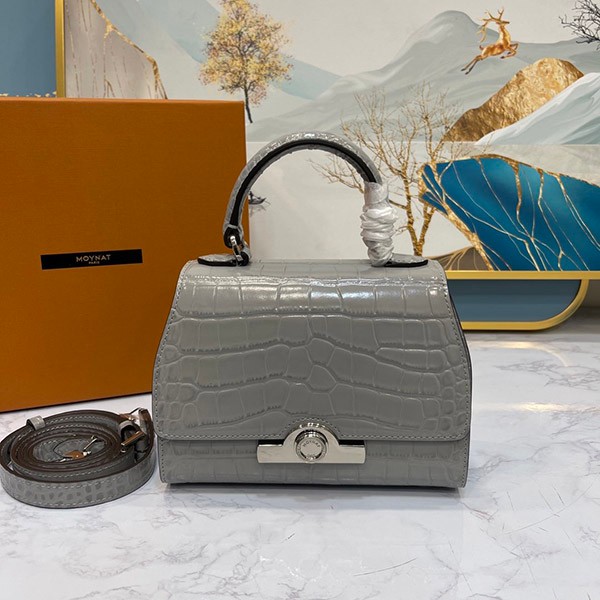Hard to find Moynat Rejane BB bag in crocodile leather - fake moc21540