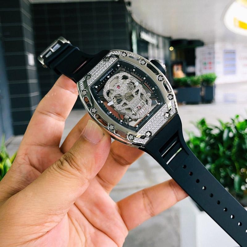 Richard Mille Skull Watch Replica Full Diamond Rio15268