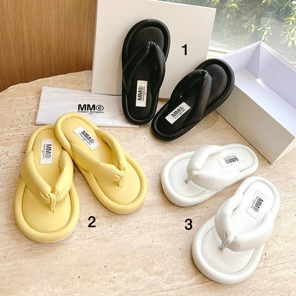 Very popular all over the world? Maison Margiela replica MM6 padded sandals in 3 colors S59WX0058 P3934T8013