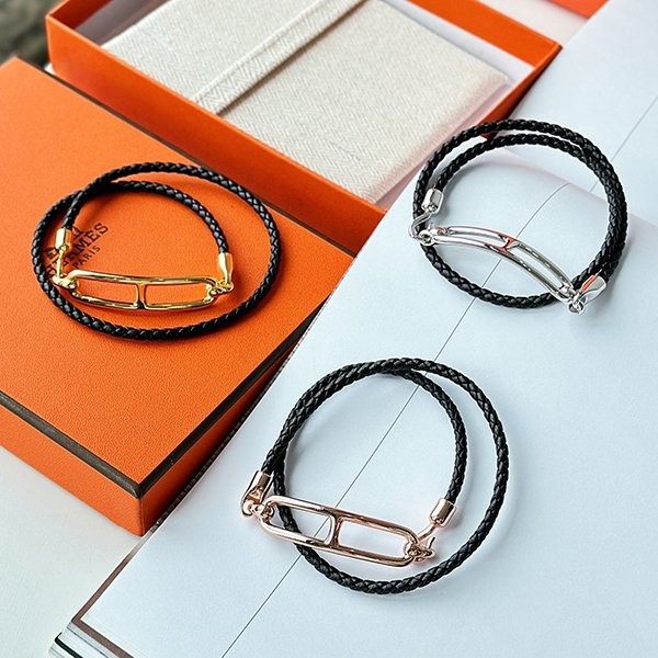 Hermes choker also available Louris leather double bracelet copy erx10814