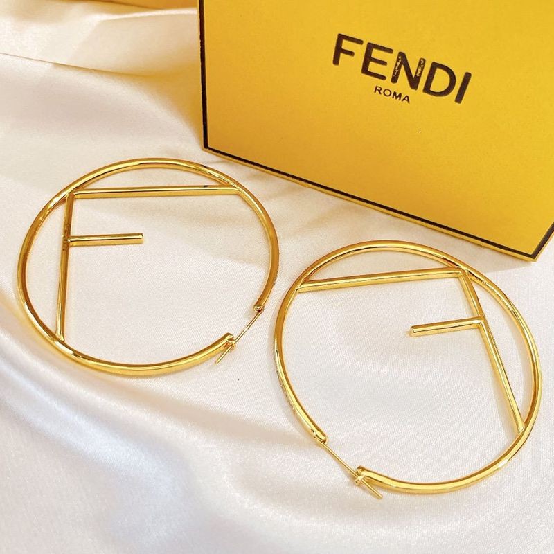 [Not available in Japan] Fendi F's Fendi Drop Earrings Replica Monogram Logo 8AG797B08F0F0N