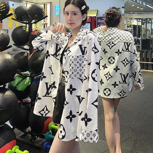 Very popular!! New color Louis Vuitton Monogram blouse shirt copy vul54318 Very popular!! New color Louis Vuitton Monogram blouse shirt copy vul54318