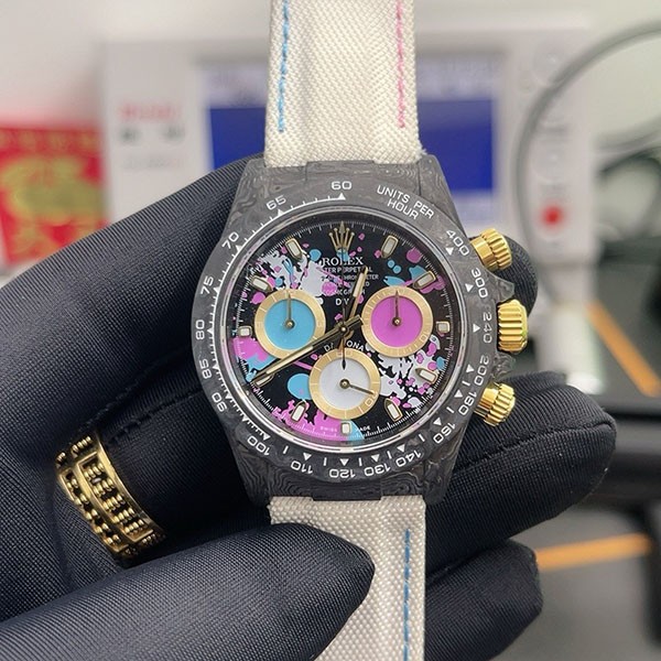 ☆Super popular☆Rolex DiW copy carbon Daytona "MOTLEY LADY UNIQUE" rof95918 ☆Super popular☆Rolex DiW copy carbon Daytona "MOTLEY LADY UNIQUE" rof95918
