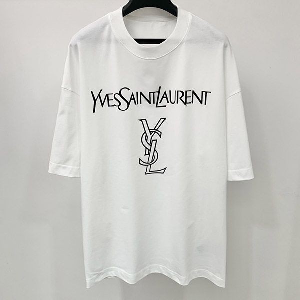 Rare Saint Laurent Cotton Jersey T-shirt Sah65846 Rare Saint Laurent Cotton Jersey T-shirt Sah65846