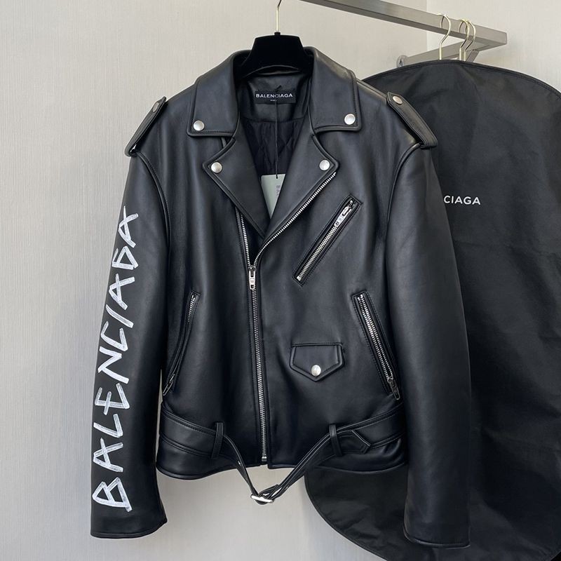 ★Popular in Japan! Balenciaga Paint Biker Jacket Replica 507398TWH151000