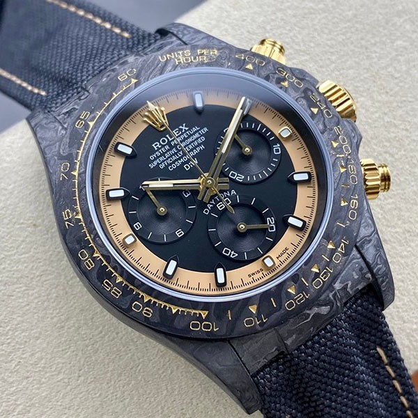 Free shipping Rolex replica DiW Carbon Daytona