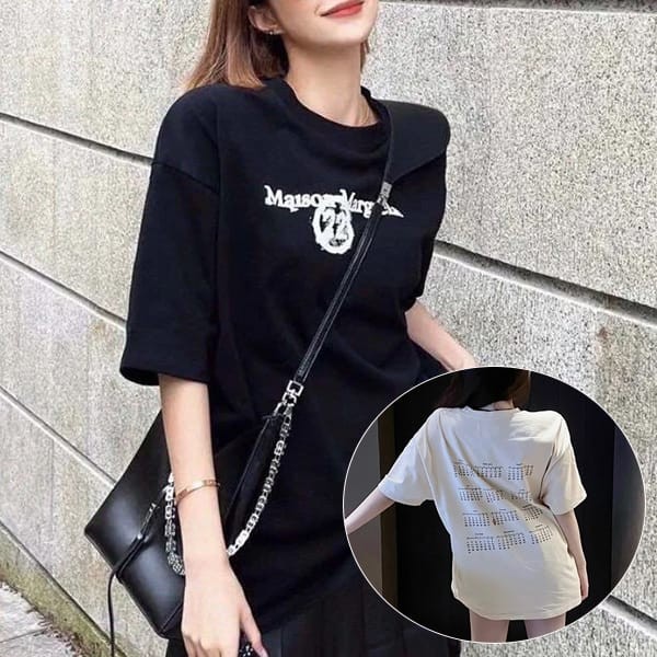 Recommended MM6 Maison Margiela logo print T-shirt copy 2 colors Maa25289 Recommended MM6 Maison Margiela logo print T-shirt copy 2 colors Maa25289