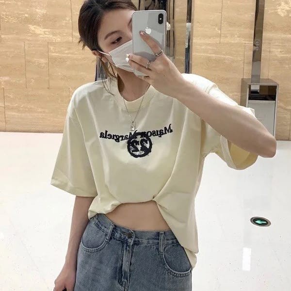 Recommended MM6 Maison Margiela logo print T-shirt copy 2 colors Maa25289