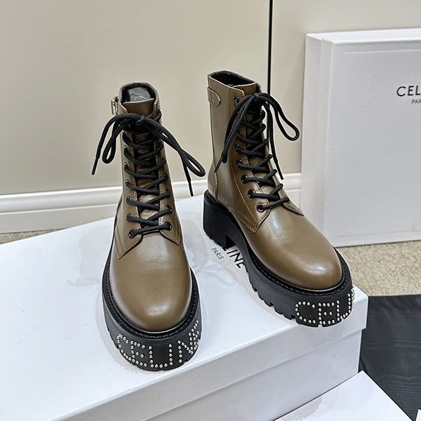 [Popular item] Celine Bulky Lace-up Boots Replica Cek07876