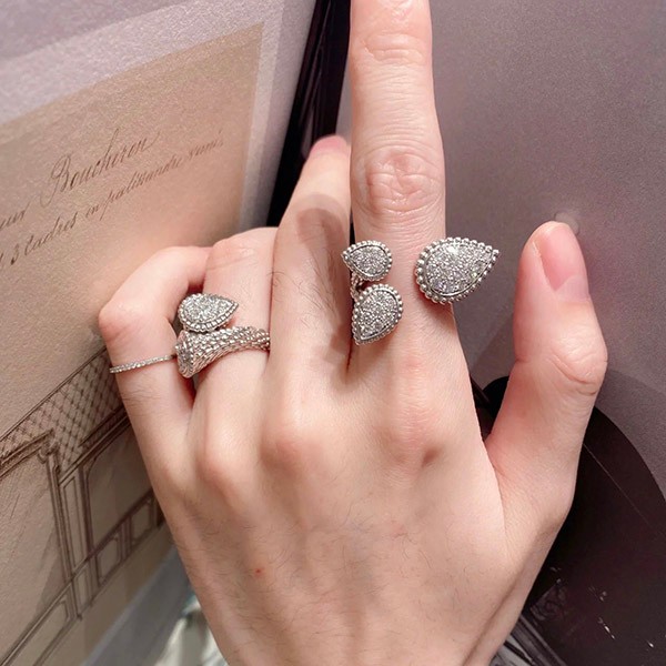 Boucheron Serpent Bohème 3 motif ring copy 3 colors JRG02997