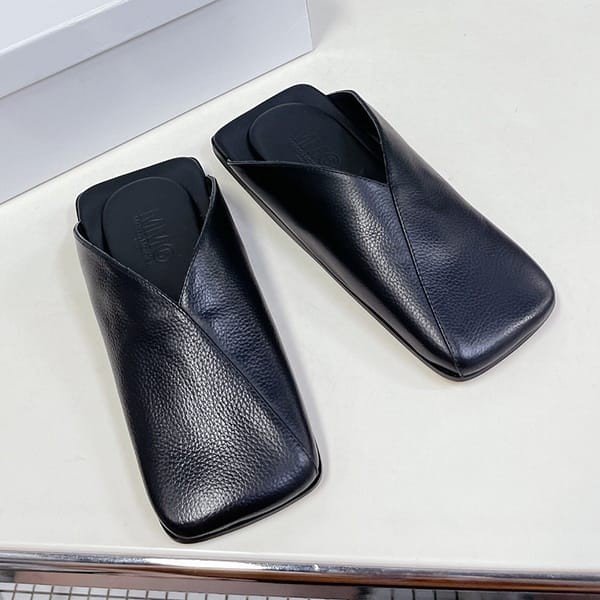 Easy to use MM6 Maison Margiela fake leather square slip-on Mav62697
