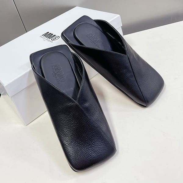 Easy to use MM6 Maison Margiela fake leather square slip-on Mav62697