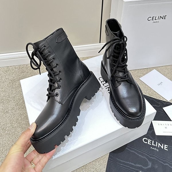 Sold out and popular ☆ Elegant Celine Bulky Lace-up Boots Replica Cec94229