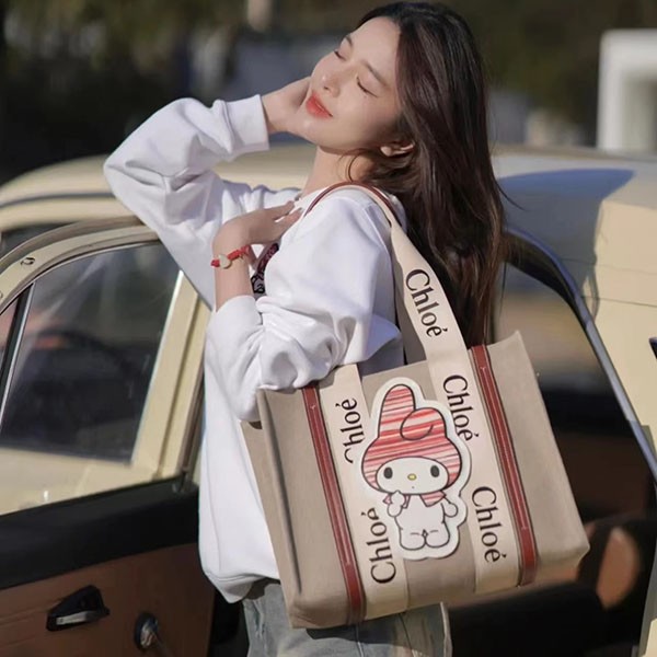 Quick delivery my melody for chloe woody fake medium tote bag CHC23SS383J7369A CHC23SS Quick delivery my melody for chloe woody fake medium tote bag CHC23SS383J7369A CHC23SS