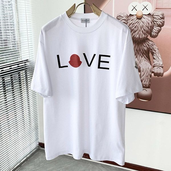 Super low price! Moncler logo print short sleeve T-shirt moe25038