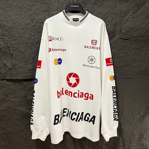 Very popular! Balenciaga logo print sweatshirt replica baj20794