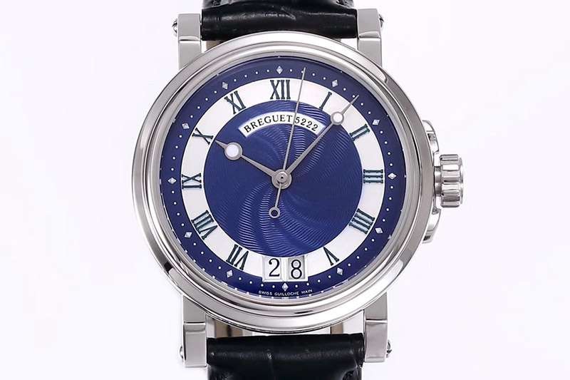 Eye-catching colors Breguet Marine II Large Date Replica Men's 39 mm Watch bul83293
