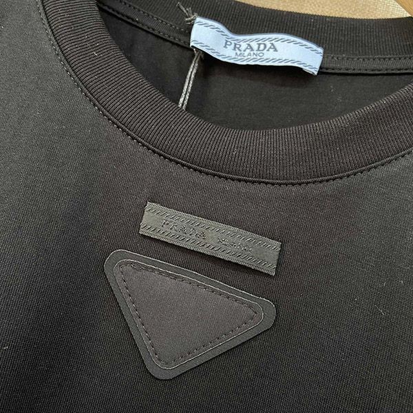 Latest and stylish Prada triangle logo fake T-shirt puz69144