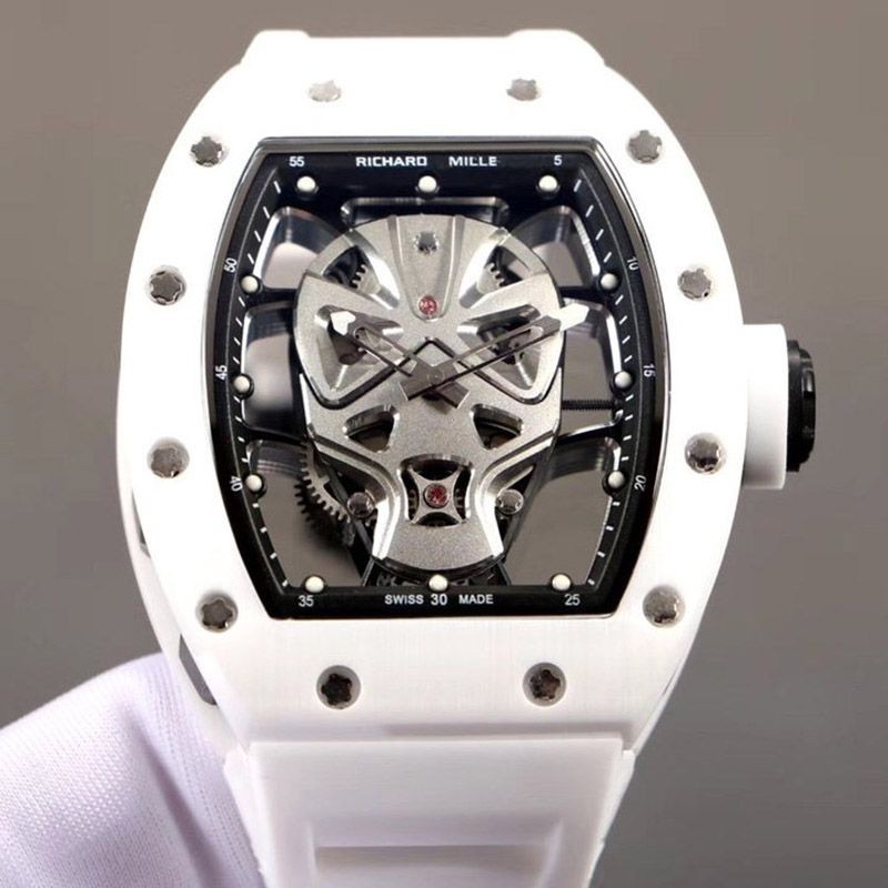 ☆Super popular☆Richard Mille Tourbillon Skull Nano Ceramic Replica riz34193