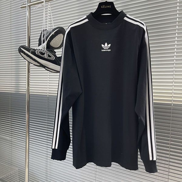Already secured Balenciaga x Adidas replica logo oversized long sleeve T-shirt bay49862 Already secured Balenciaga x Adidas replica logo oversized long sleeve T-shirt bay49862