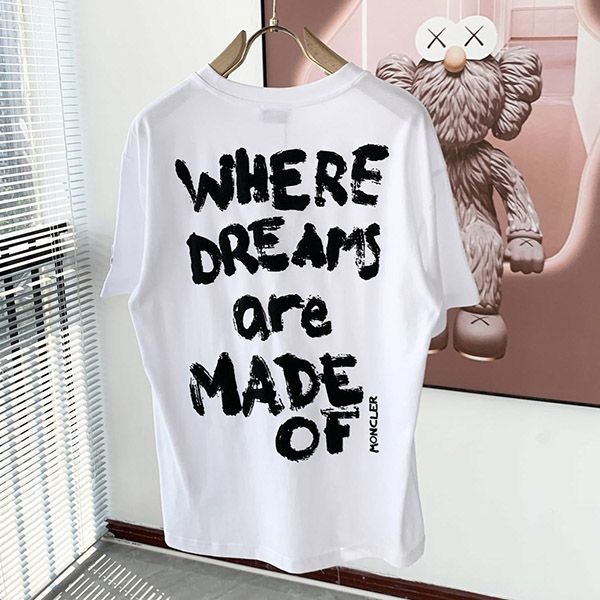 Quick delivery Moncler logo print short sleeve T-shirt copy mof15294 Quick delivery Moncler logo print short sleeve T-shirt copy mof15294