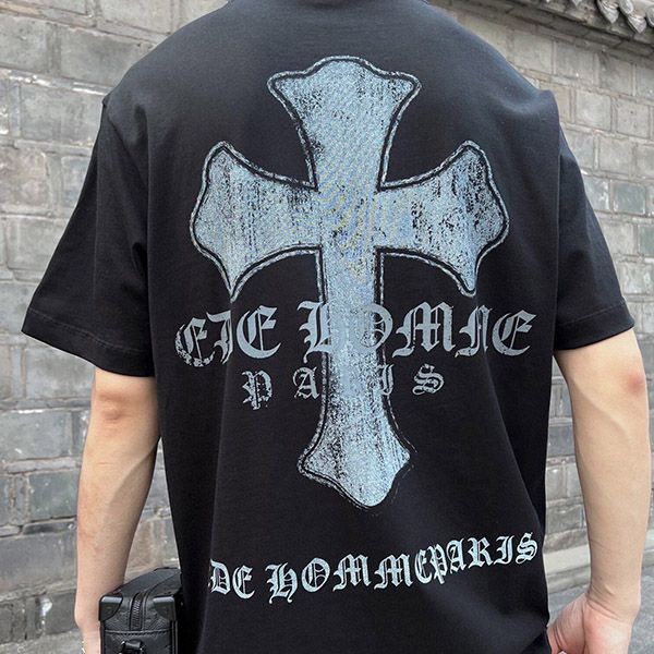 Immediate Shipping Chrome Hearts Baseball Short Sleeve T-Shirt Kuu37211 Immediate Shipping Chrome Hearts Baseball Short Sleeve T-Shirt Kuu37211