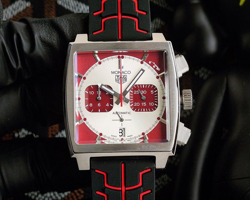 ★Japan!! Popular! TAG Heuer Monaco Replica Calibre 11 Dial Stainless Steel TAu12272