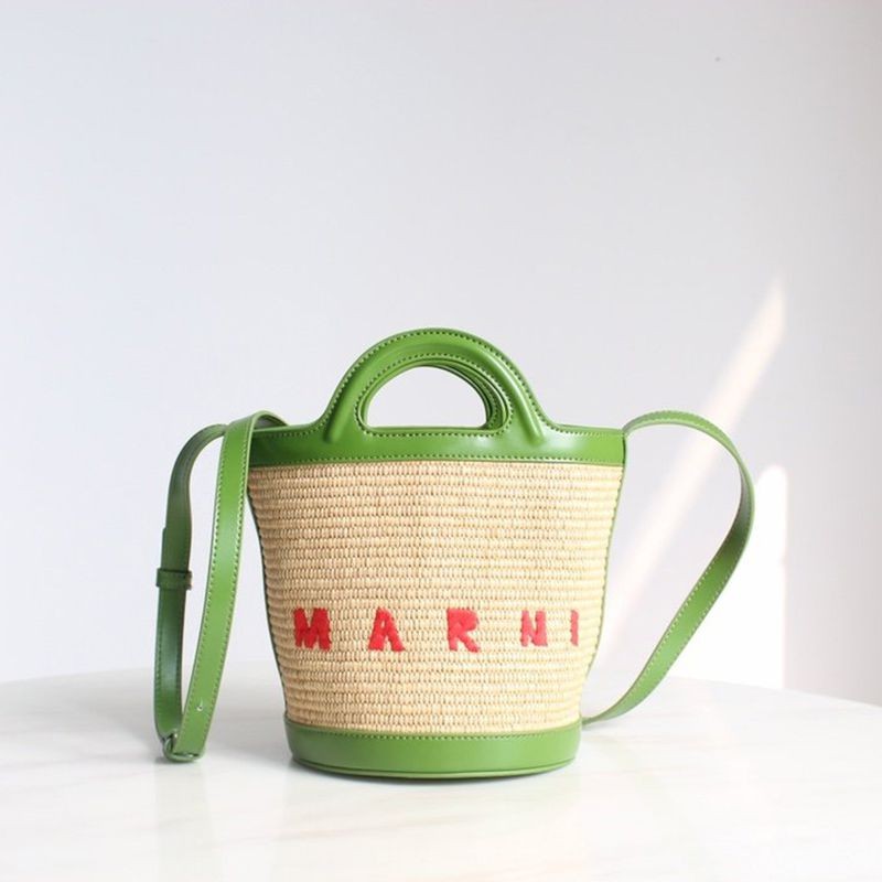 New and popular Marni basket bag replica TROPICALIA bucket bag mam68488
