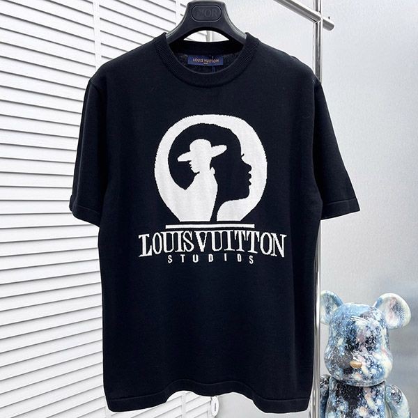 Louis Vuitton Replica Embroidered Beaded Cotton T-shirt vub33048 Louis Vuitton Replica Embroidered Beaded Cotton T-shirt vub33048