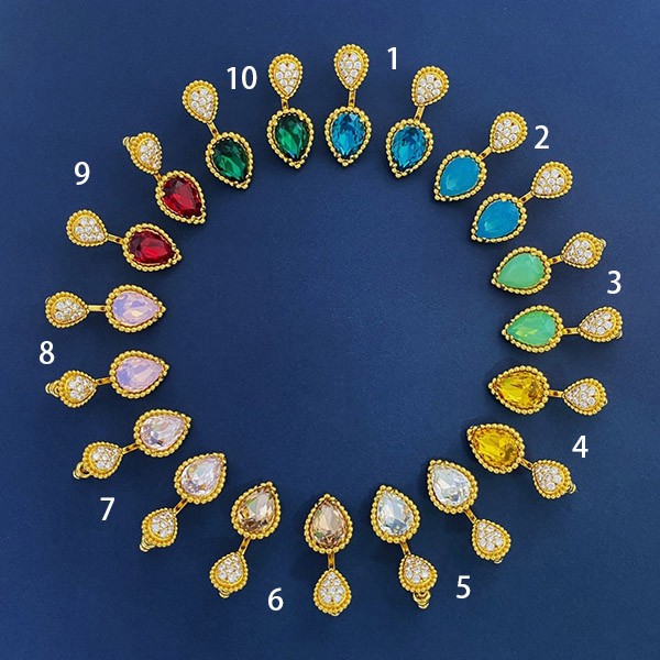 Immediate delivery Boucheron replica Serpent Bohème 2 motif stud earrings 10 colors bux71120