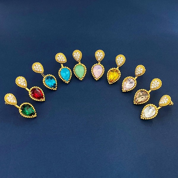 Immediate delivery Boucheron replica Serpent Bohème 2 motif stud earrings 10 colors bux71120