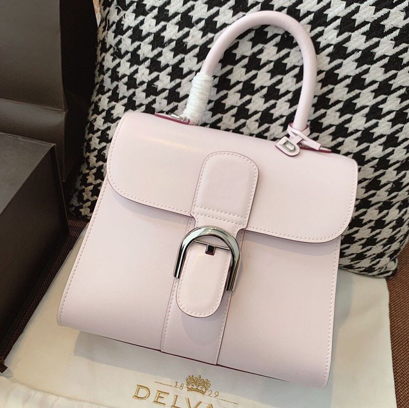 21-22AW [Delvaux Shoulder Bag Replica] Brillant Ivory Stitch Medium Handbag Dei03009