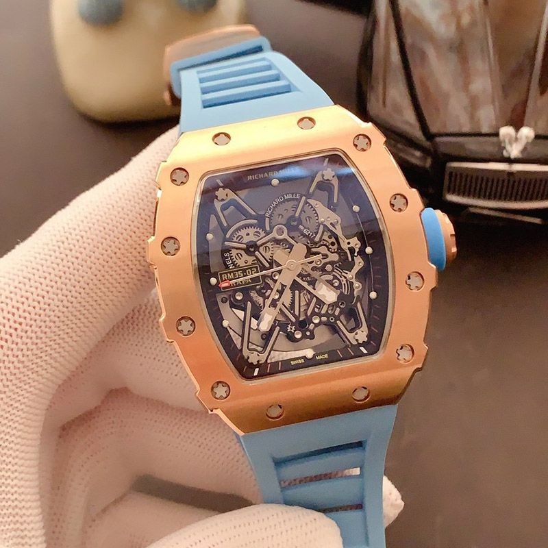 21-22AW Richard Mille Diamond Bezel RM 35-02 Copy RAFAEL NADAL Automatic riv33011