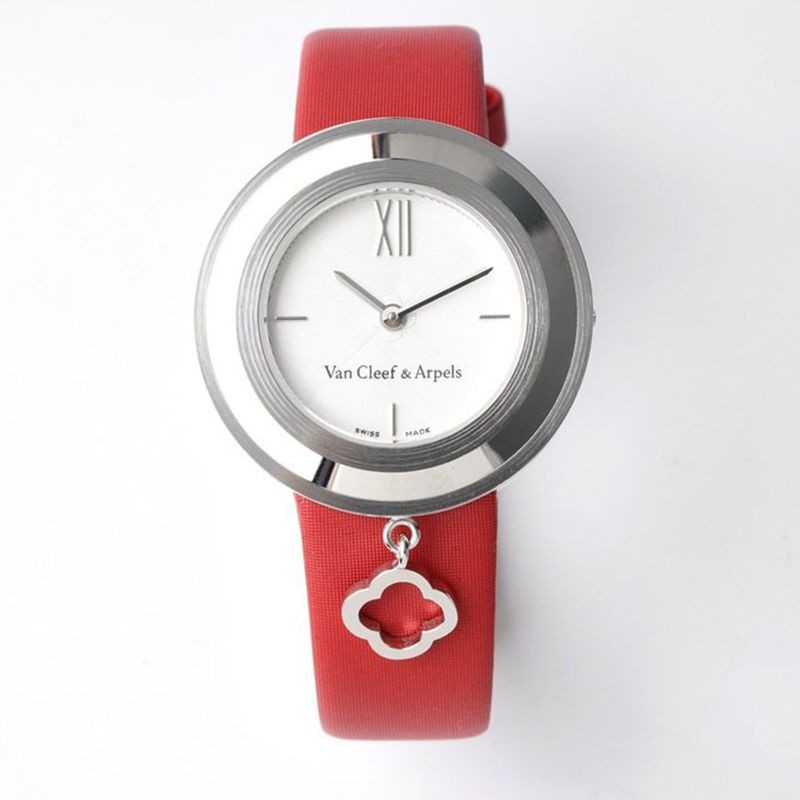 Classic [Van Cleef & Arpels Watch Replica] Alhambra Pearl Small Watch van96972