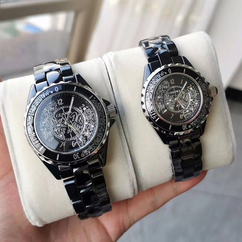 Eye-catching color Chanel replica J12?33&38mm World limited edition black ceramic shy13878
