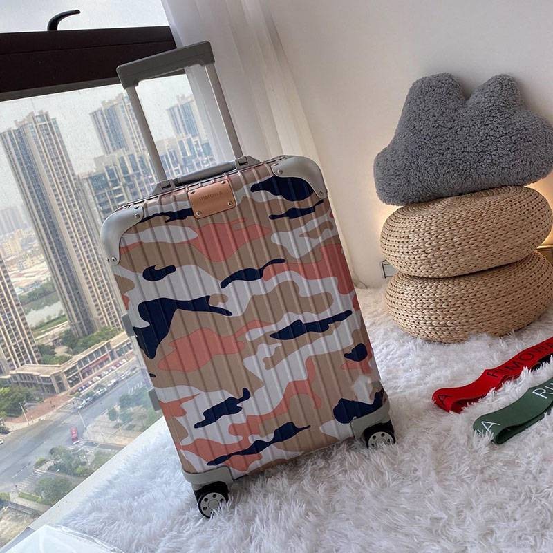 Rimowa Replica Cabin 55cm Camouflage Print Aluminum Suitcase rii09055