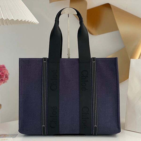 Free shipping Chloe Woody replica small linen tote bag CHW85697 Free shipping Chloe Woody replica small linen tote bag CHW85697