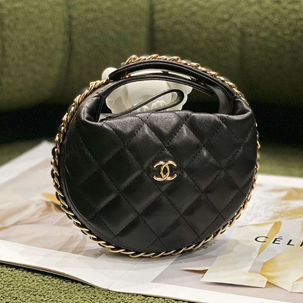 chanel leather mato pouch replica round clutch shp52206