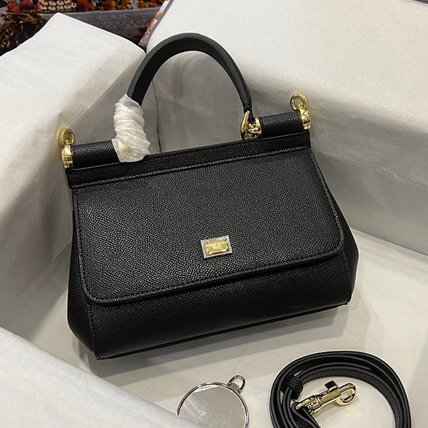 Dolce & Gabbana SICILY Bag Replica DAUPHINE Leather Small Size dga80749