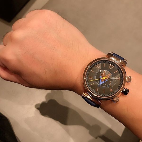 Louis Vuitton Tambour Replica Chronograph 42mm vus29641