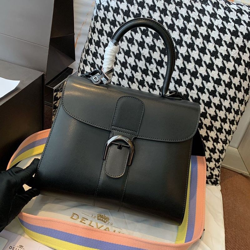 21-22AW Delvaux Brillant MM Ivory Stitch Replica Medium Handbag Deq42990