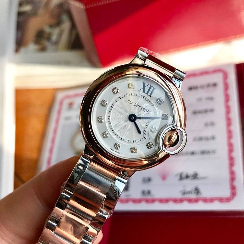 Cute Cartier Replica Ballon Bleu 28mm W3BB0005