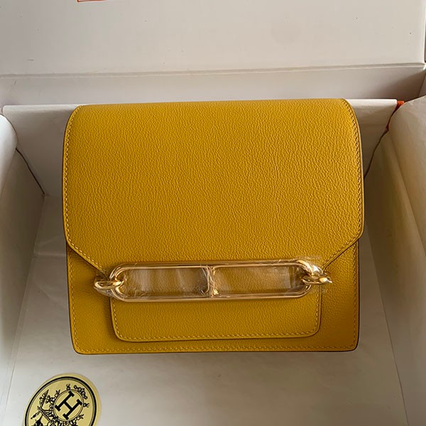 Hermes Luli Mini Bag Louris Gold/Silver Hardware