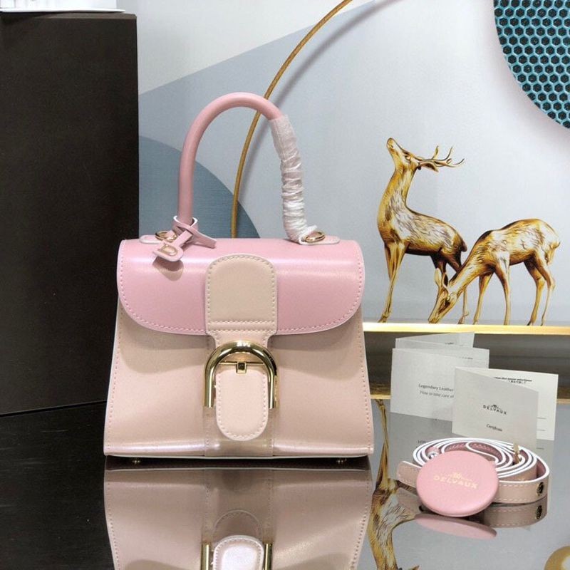 Cute Delvaux Replica Calfskin Brillant Shoulder Handbag Dew42687